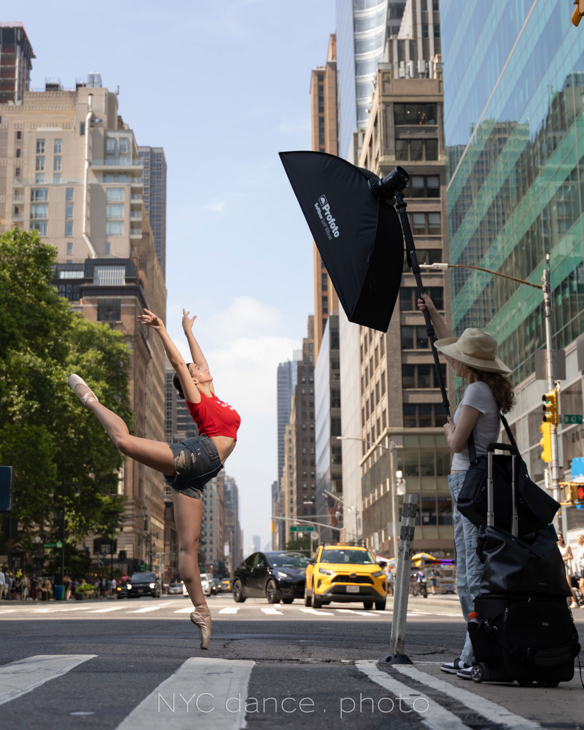behind the scenes dance photo session NYC BTS