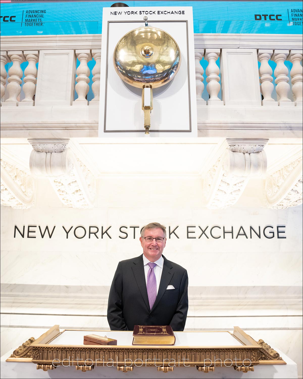 NYSE DTCC CEO portrait bell
