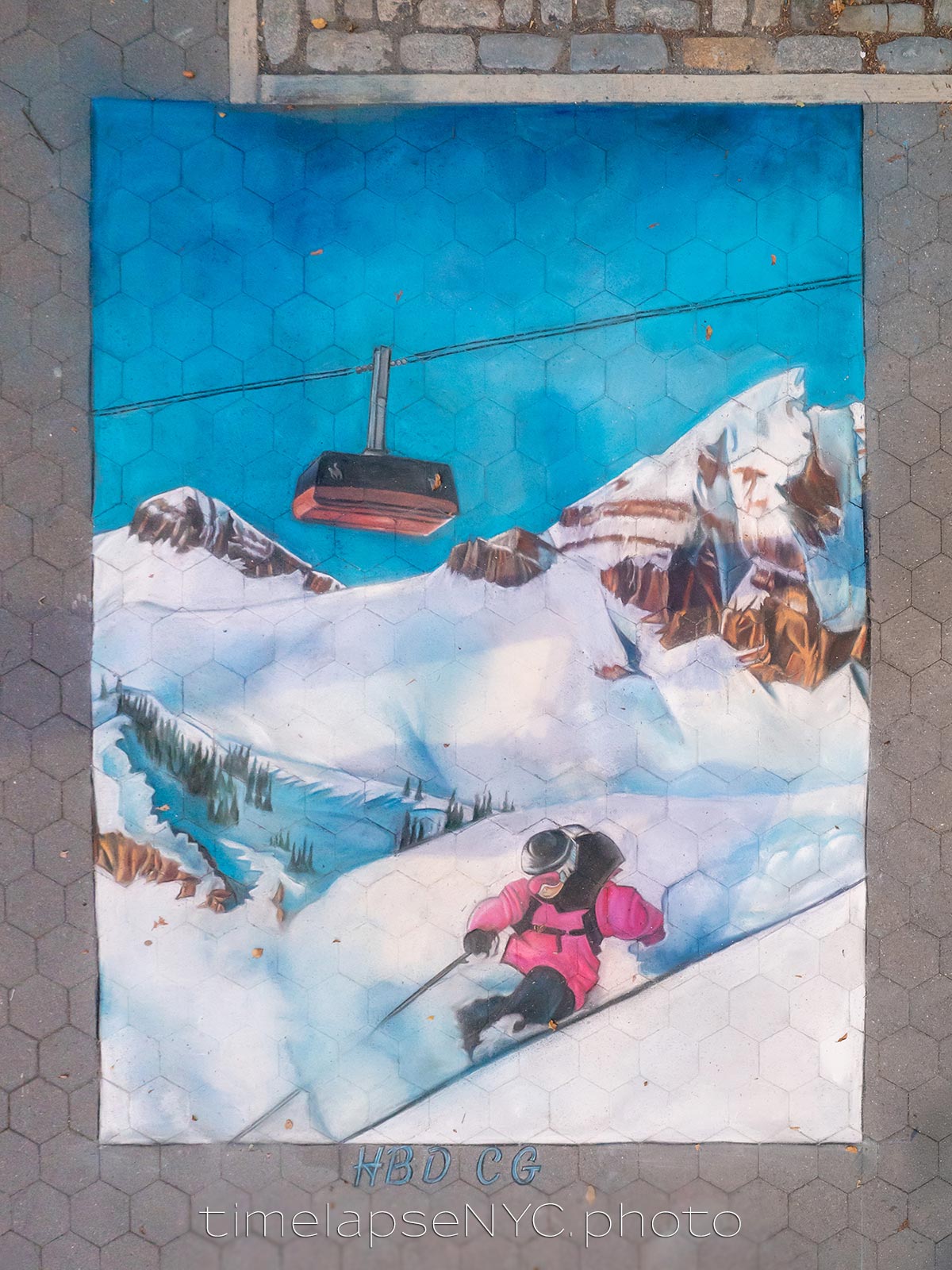 NYC timelapse sidewalk art