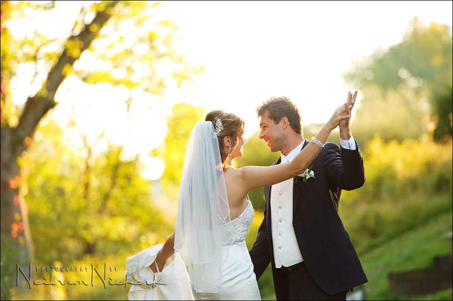 wedding photography - bride and groom dancing