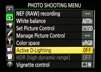 Nikon D750 Photography Settings