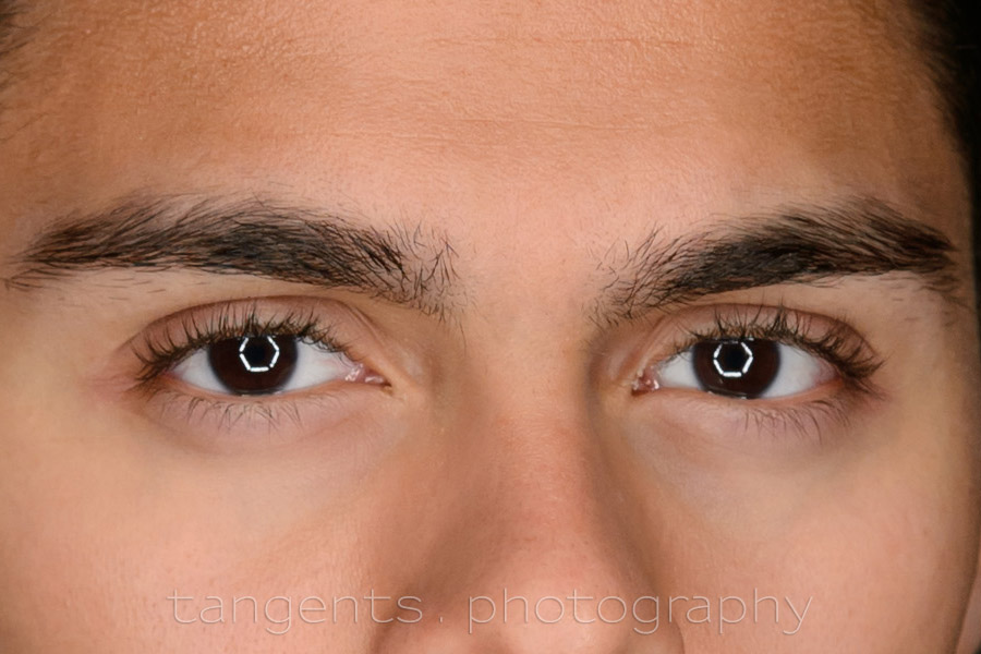 eyes with ring light