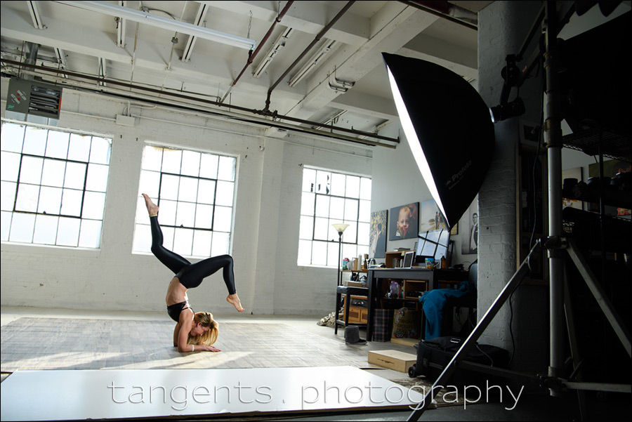 Studio photo session: Yoga - Tangents