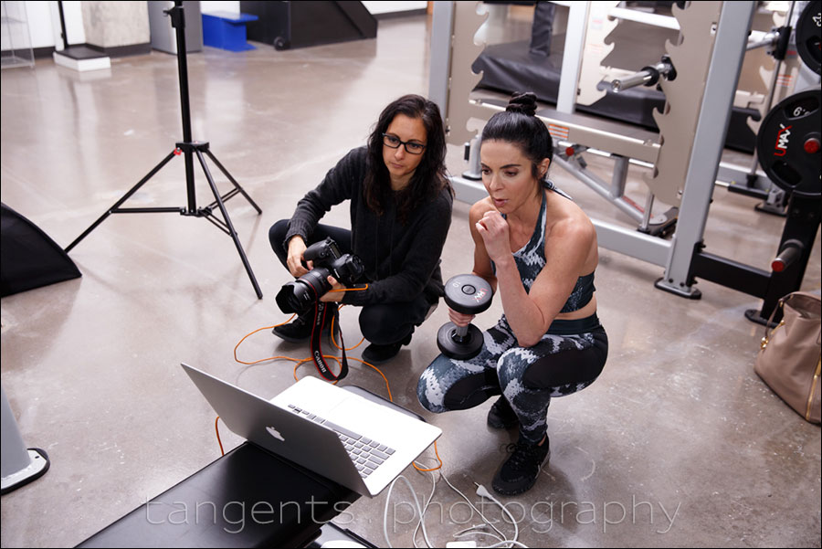 Fitness photography - photo session in the gym - Tangents