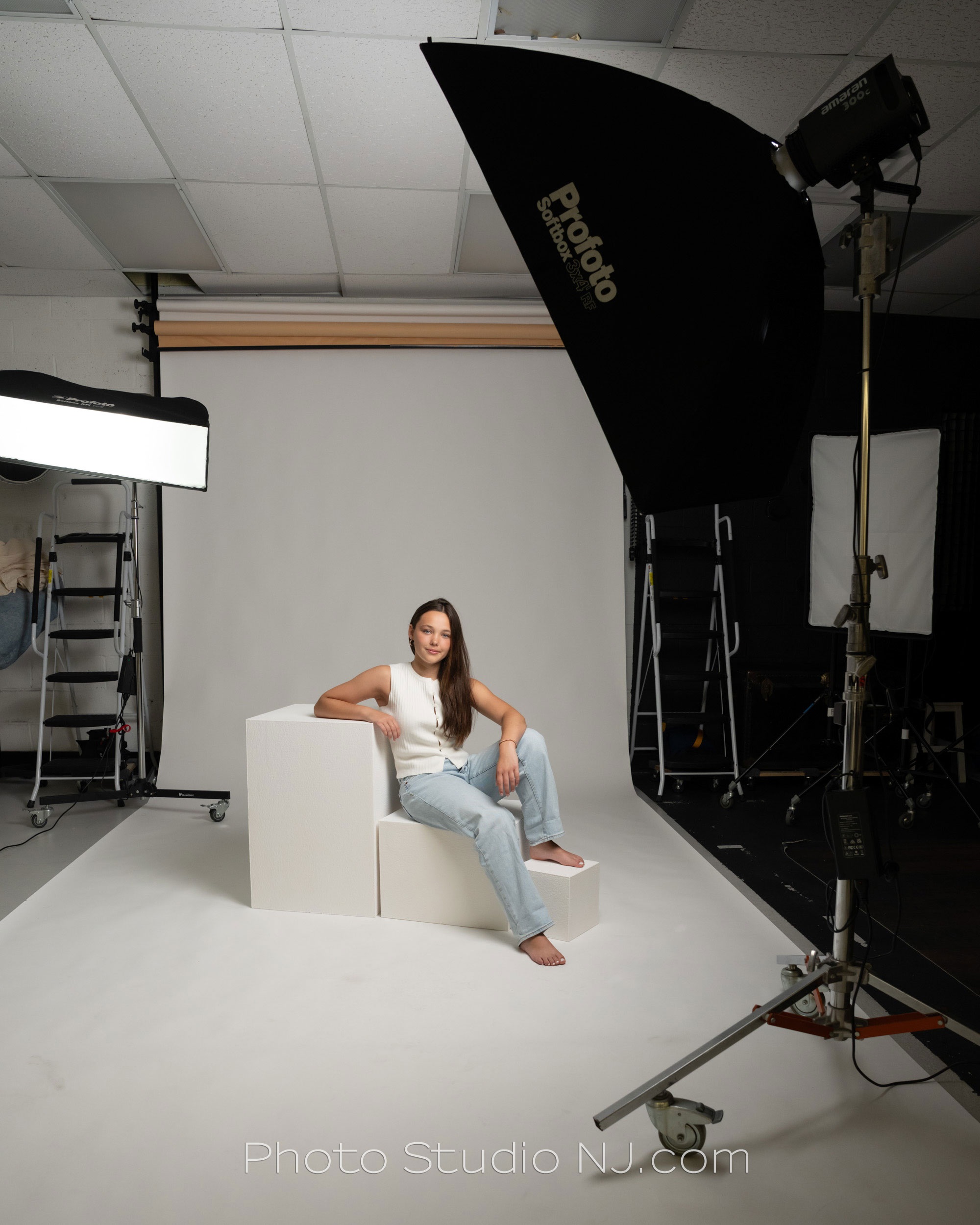 continuous lighting NJ studio portrait photographer