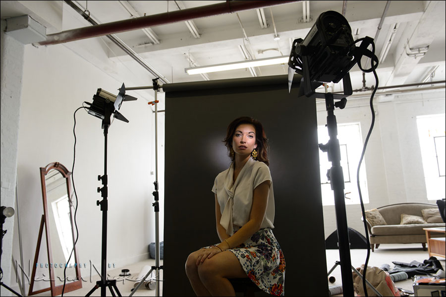 glamour photography lighting setup